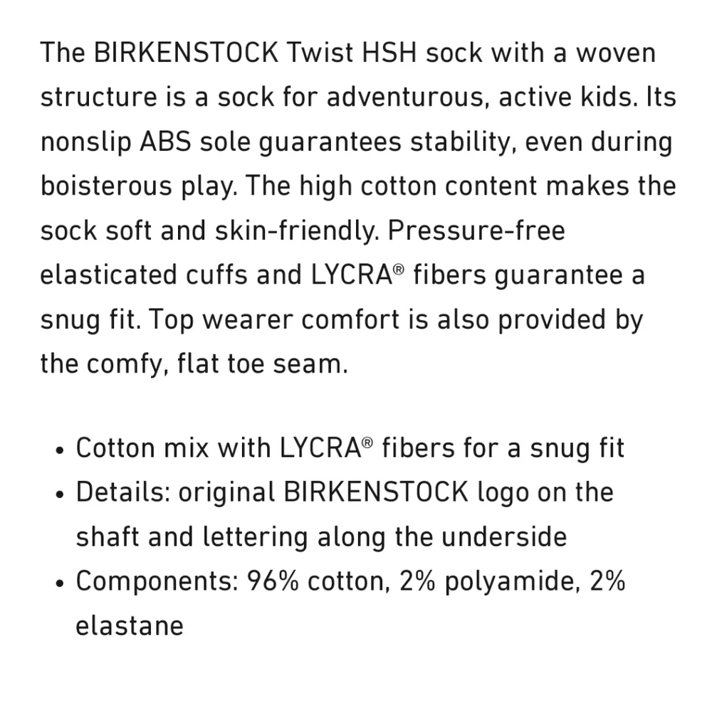 NWT Boy's Birkenstock Twist ABS Socks